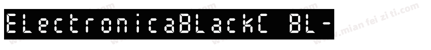 ElectronicaBlackC Bl字体转换